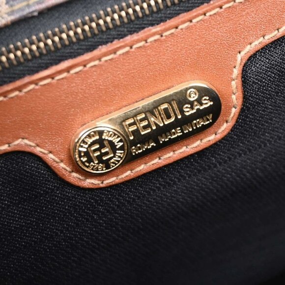 Fendi Black PVC Pequin 2way Handbag - Picture 8 of 12